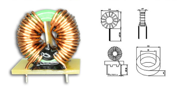 繞線電感示意圖 繞線電感示意圖