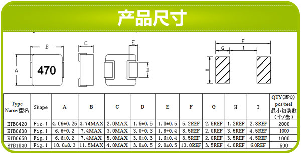 一體成型電感線圈尺寸 一體成型電感線圈尺寸