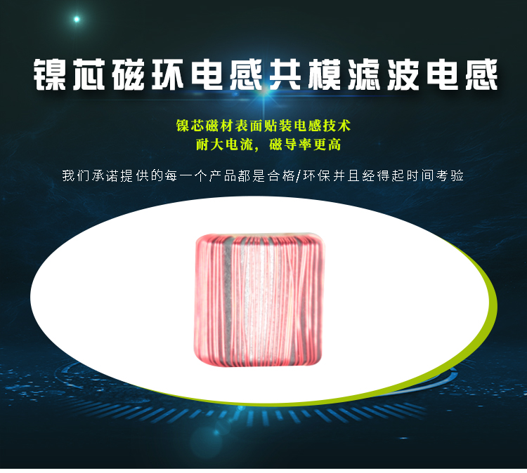 鎳芯磁環電感共模濾波電感 鎳芯磁環電感共模濾波電感